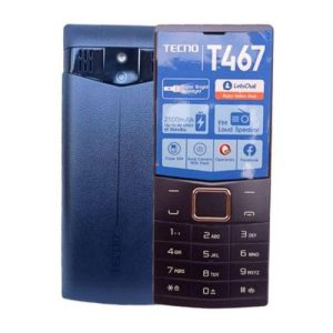 Tecno T467 - 2.4" FM Radio 2500mAh Triple Sim - Black