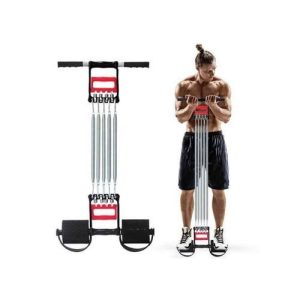 Chest Expander +Tummy Trimmer + Hand Gripper 3in1-Black