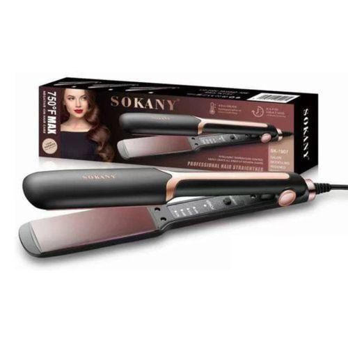 Sokany Professional Hair Straightening Iron-Black - Image 2