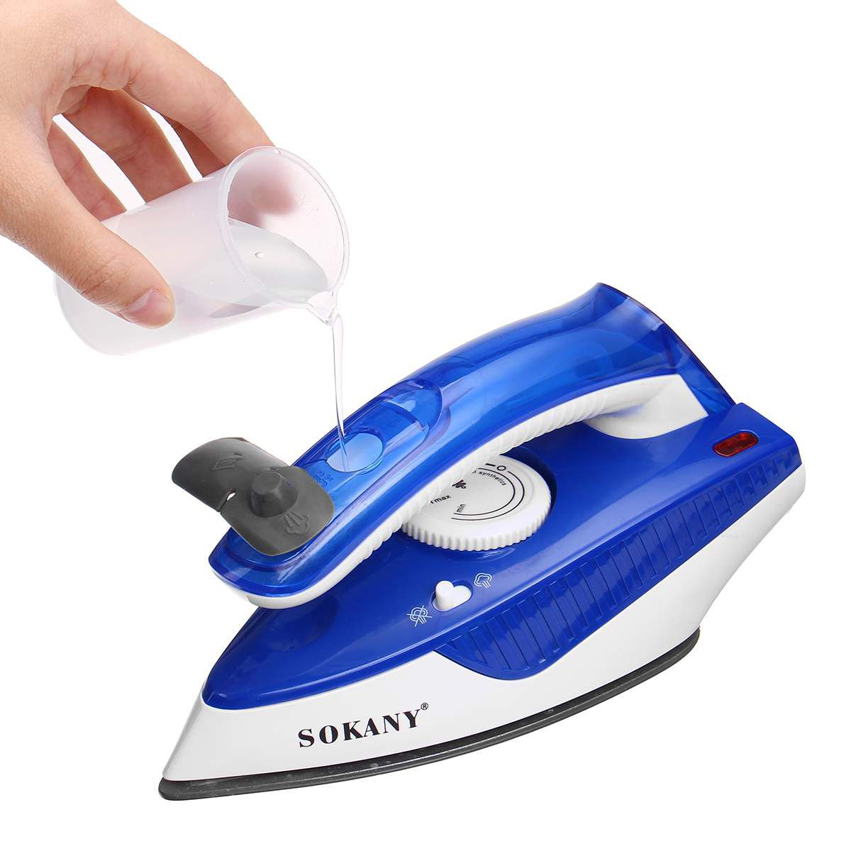 1000W Mini Spray Steam Iron Ceramic Coating Soleplate Folding Handle Electric Irons Temperature control Clothes Ironing Steamer - Image 3