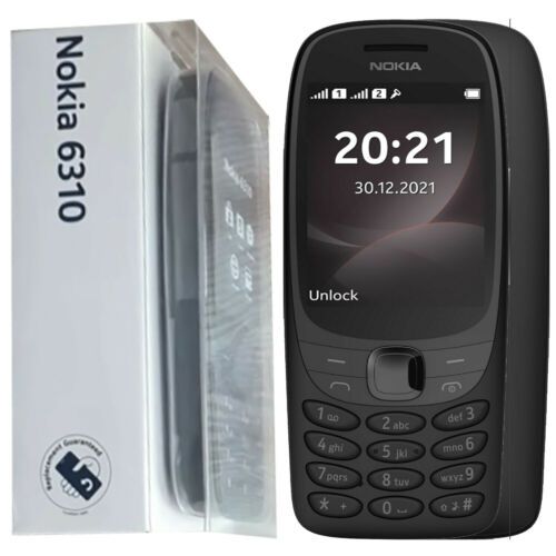 Nokia 6310 Original 1.8" 8MB RAM 16MB ROM 0.2MP 1150mAh ? Black - Image 2