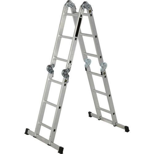 Other 3x4 Multi-purpose Aluminum Folding Ladder - Silver Maximum Height 3.5m - Image 2