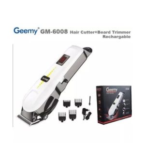 Professional Hair Clipper Rechargeable Hair Trimmer - Black,White