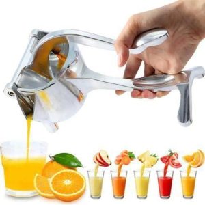 Stainless Steel Lemon Orange Manual Fruit Press Squeezer Juicer Extractor ? Silver