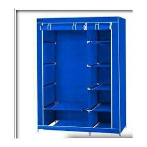 2 Column Portable Wardrobe Wood Frame