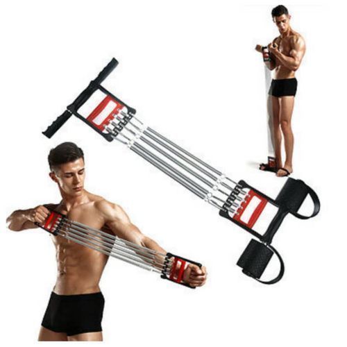 Chest Expander +Tummy Trimmer + Hand Gripper 3in1-Black - Image 3