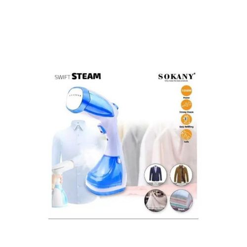 Portable Handheld Garment Steamer Clothes Steam Iron - White,Blue,Pink - Image 2