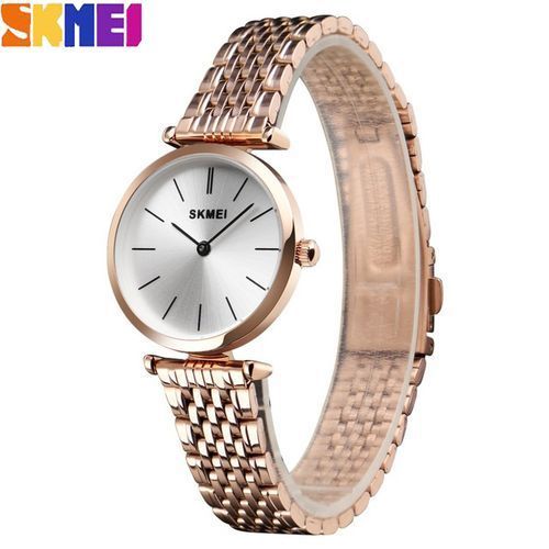 Skmei Ladies Wristwatch Female Waterproof Clock Women's Watches - Gold - Image 2
