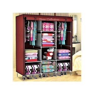 3 Column Metallic Frame Wardrobe