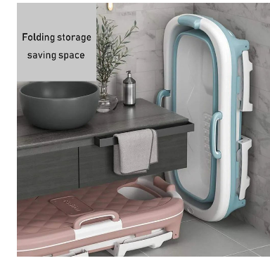 Foldable Adult Bathtub with Cover, Portable Bathtub, Steaming Bucket, Folding Bathtub, Adult Mobile Bathtub, Plastic Folding Thick Bathtub - Image 3