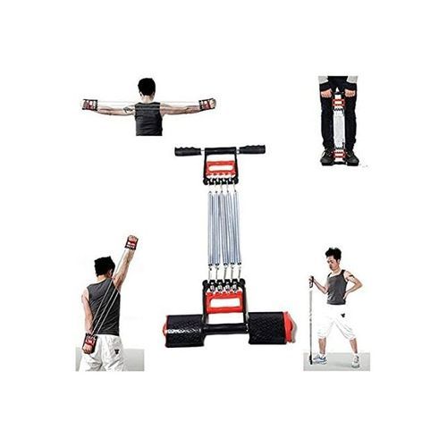 Chest Expander +Tummy Trimmer + Hand Gripper 3in1-Black - Image 2