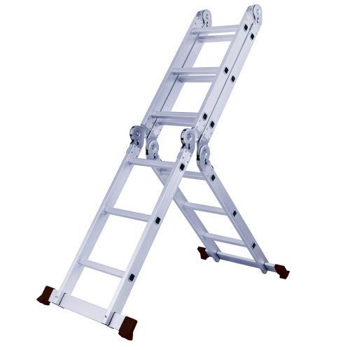 Other 3x4 Multi-purpose Aluminum Folding Ladder - Silver Maximum Height 3.5m - Image 4