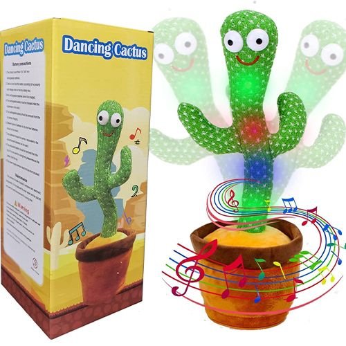 Lovely Talking Toy Dancing Cactus Doll Speak Talk Sound - Green - Image 2