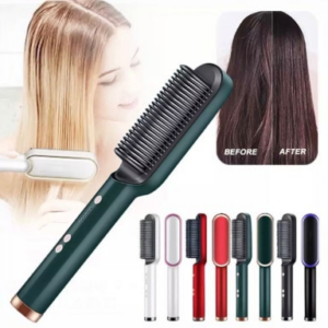 Hair Straightening Brush, Hair Straightening Comb For Women, Fast Heating, Ionic Care, 5 Heat Settings, Hair Straightener, Hot Brush