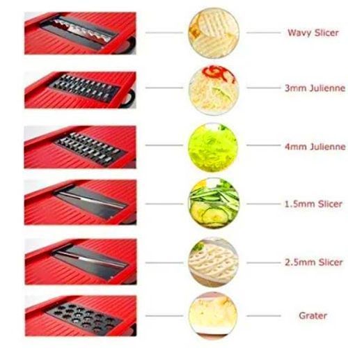 5 in1 Vegetable Chopper Slicer Veggie Food Manual Potato - Image 3