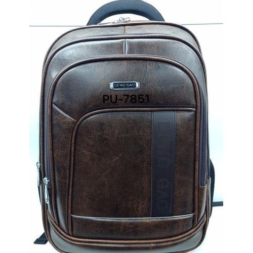14.5 Inch Leather Carry-On Travel Backpack Office Bag