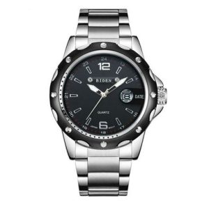 Biden Stainless Steel Analog And Dated Wrist Watch - Silver