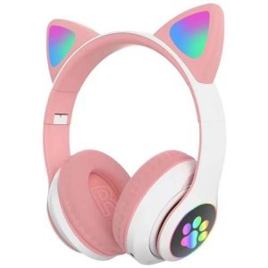Bluetooth 5.0 Headphones, Over-Ear RGB Colorful