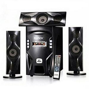 Djack 3.1 Hifi Multimedia Bluetooth AC/DC Speaker With FM, USB, SD - Black
