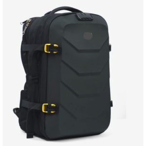 Hard Body Anti-Theft Laptop Bag With Charging Ports- Black