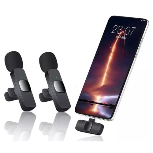 K9 Dual Wireless Lavalier Microphone Plug and Play, for YouTube, Live Stream & Video Recording (K-9 Double Microphone) - Image 2