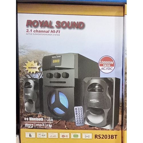 Multimedia subwoofer Bluetooth speaker- Black - Image 2