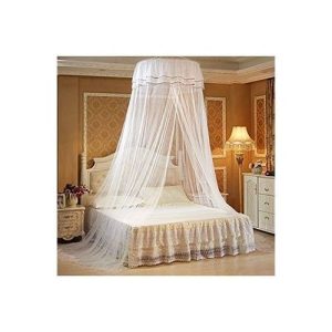 4*6 Round Hanging Mosquito Net - White