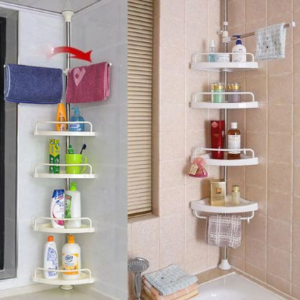 4 Tier Adjustable Bathroom Organiser for Corner