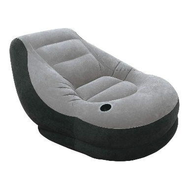 Portable Fast Inflatable Sofa Chair with Foot Stool, Surface with Plush Smooth Comfortable Ideal for Living Room, Room and Outdoor - Image 3