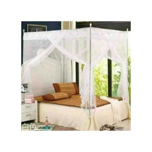 Mosquito Net with Stands - White