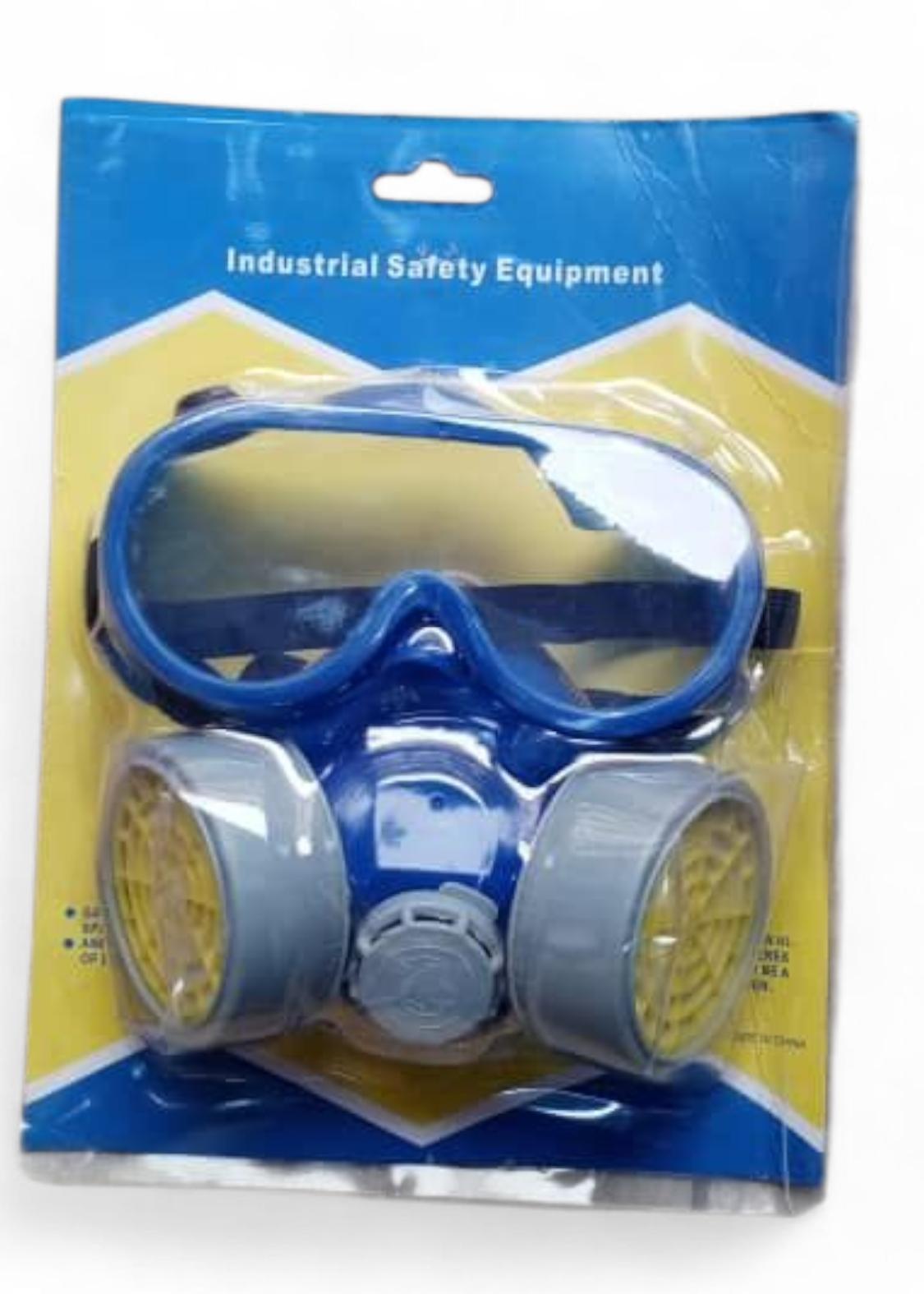 Double Nozzle Chemical Mask with Goggles