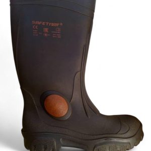 Safety Gum Boot with Steel Toe (Knee-High)