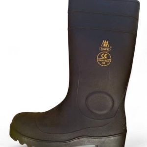 Safety Gum Boot with Steel Toe (Ankle-Length)