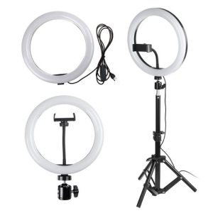 Ring Light With Tripod Stand & Cell Phone Holder (10 inch)